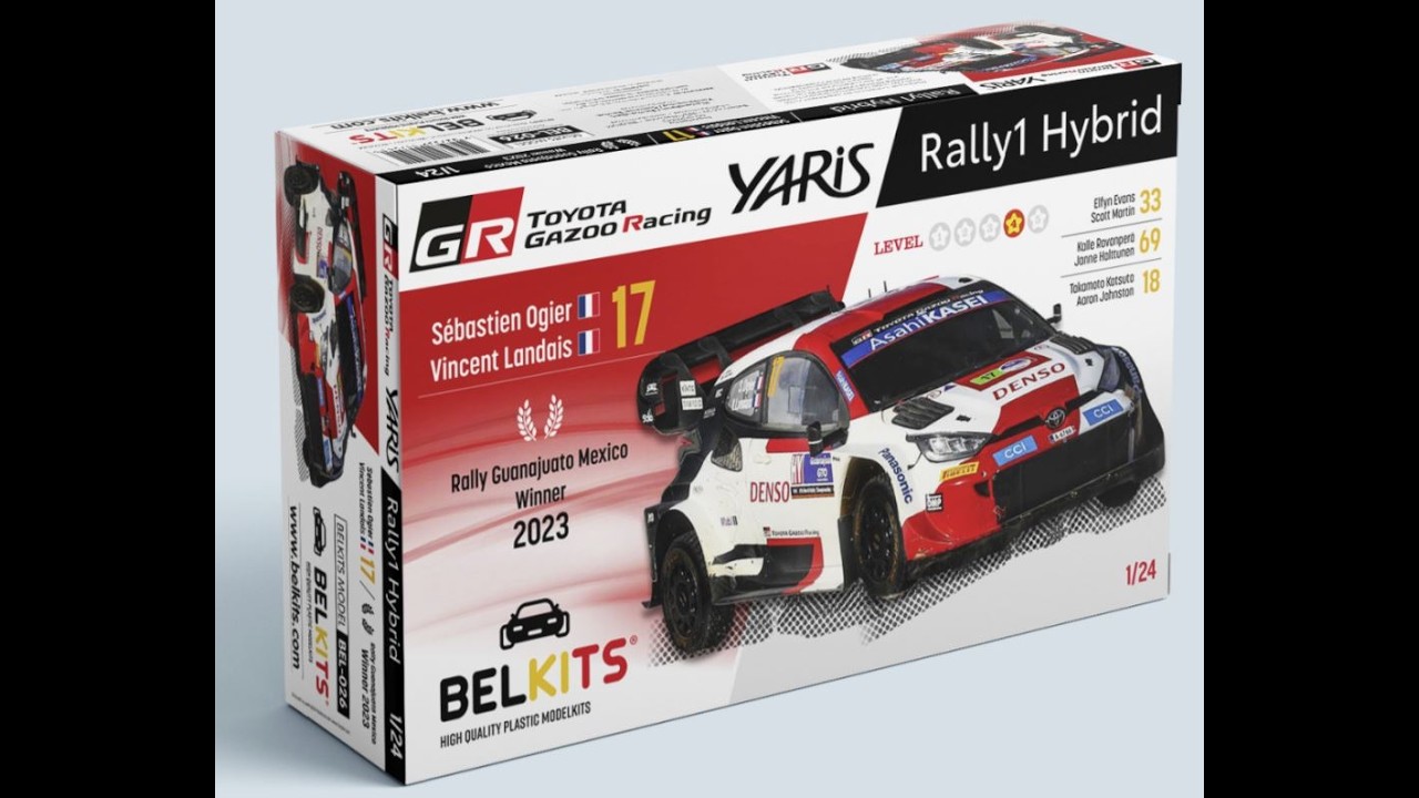 Brand New 1/24 BelKits GR Yaris Rally 1, look in the box! In 4k!!