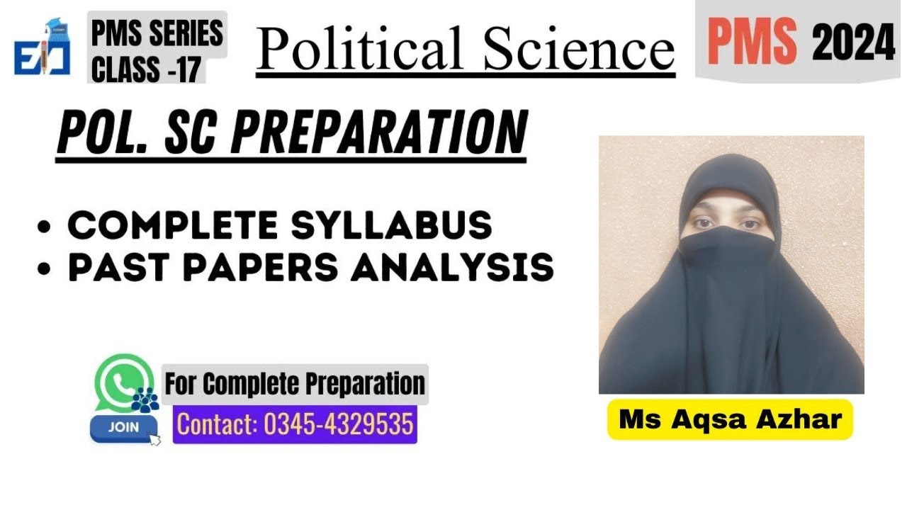 Political Science for PMS | Syllabus and Past Paper Analysis