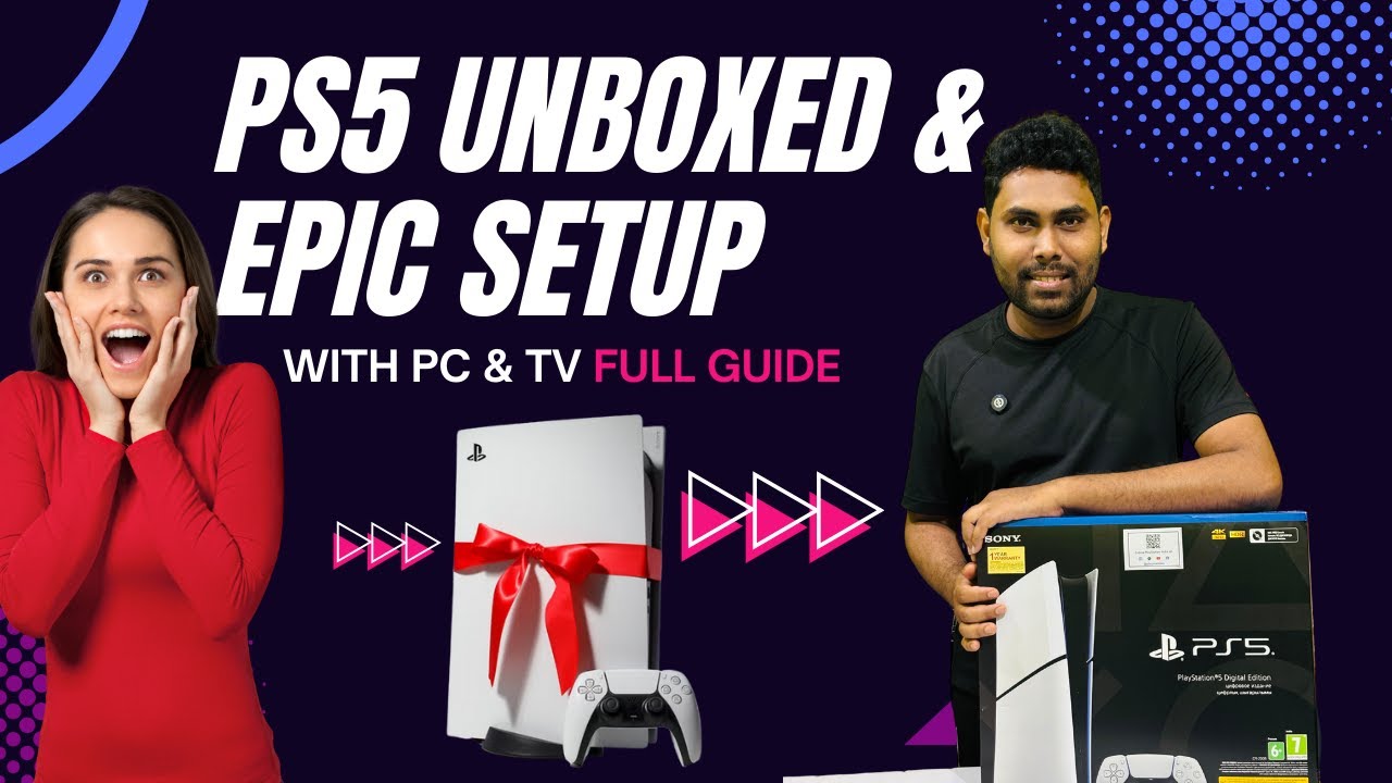 Unboxing New PS5 Digital & Monitor Setup