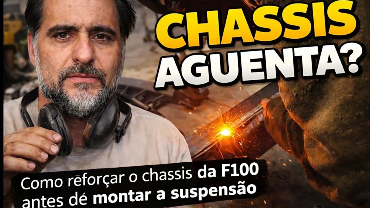 Como reforçar o chassis da F100 antes de colocar a suspensão. 