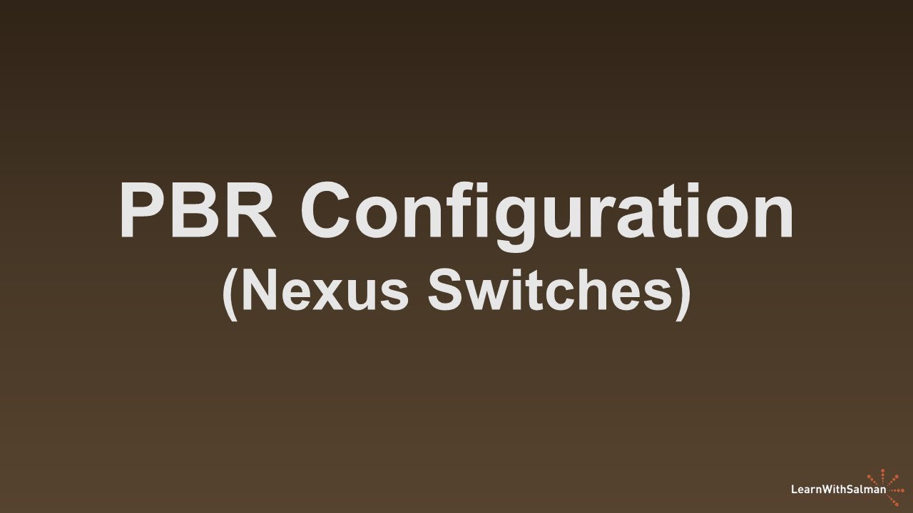 PBR Configuration LAB Demo In NX-OS