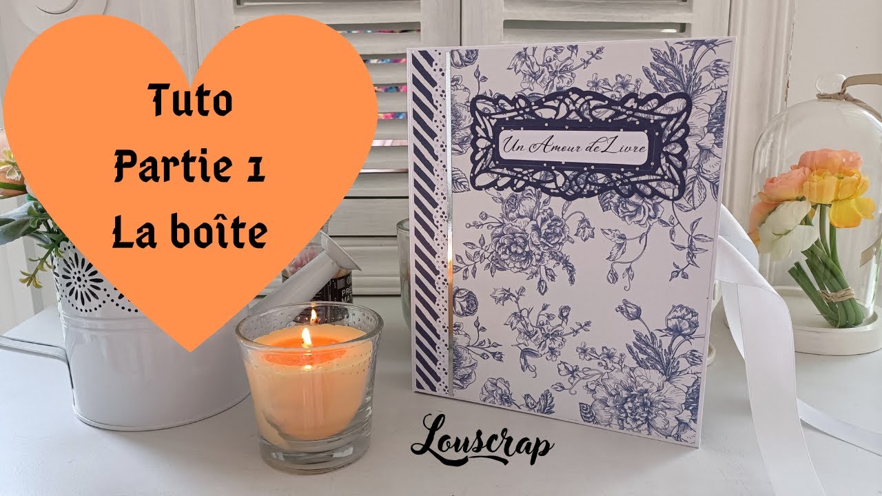TUTO partie 1 la boîte (album dans sa boîte)#scrapbook #scrapbooking #tutorielscrap