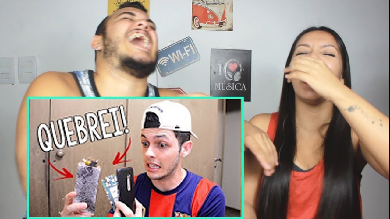 REAGINDO A TROLLEI QUEBRANDO O CELULAR DO AMIGO! #ENCARACOLADO 20