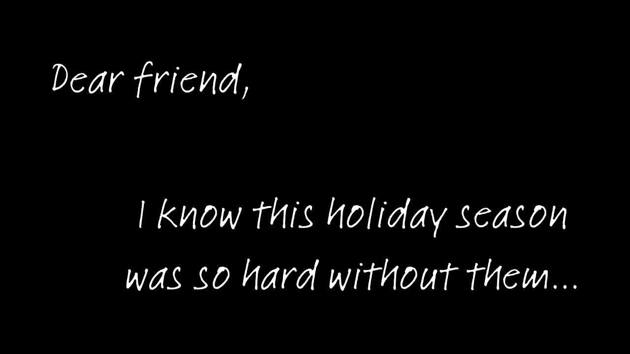The heartbreaking first holiday without them