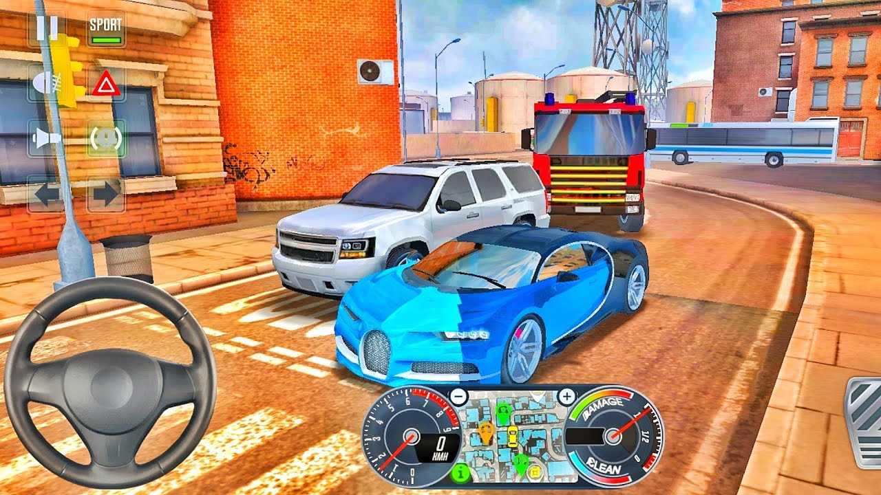 Taxi Sim 2020 🚙🚖🚦 BUGATTI CHIRON DRIVING IN NEW YORK - Car Wheel Games Android iOS Gameplay