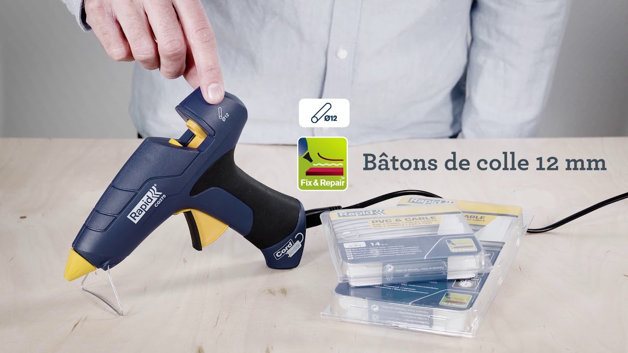 Pistolet &agrave; colle sans fil CG270 de Rapid - FR