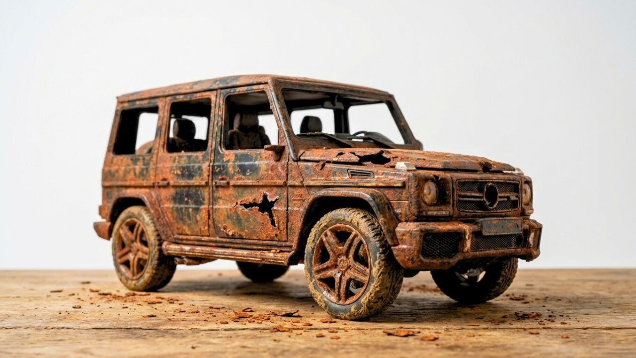 Restoration Brabus Mercedes Benz G65 AMG Gelandewagen model car in Details