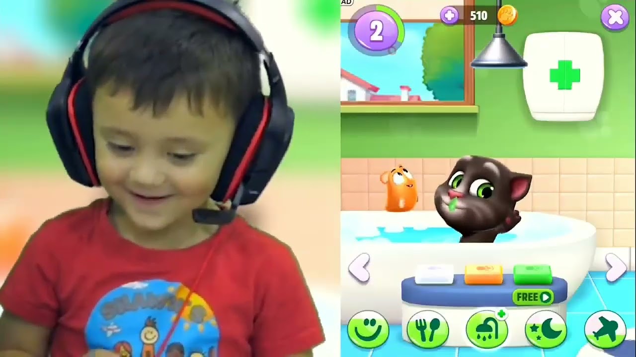 MY TALKING TOM 2 (FGTEEV) in Reverse Backwards