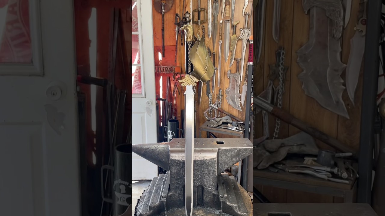 Favonius Sword - Genshin Impact #gamer #gamerlife #genshinimpact #blacksmith #knifeskills #shorts
