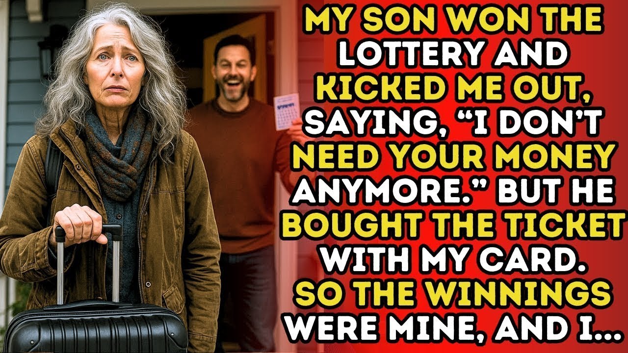 My Son Won The Lottery And Kicked Me Out, But He Used My Card—So The Money Was Mine