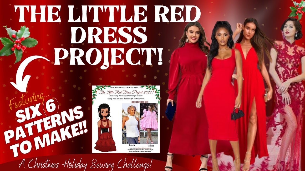 The Little Red Dress Project! FEATURING...SIX (6) PATTERNS TO SEW!!!!!