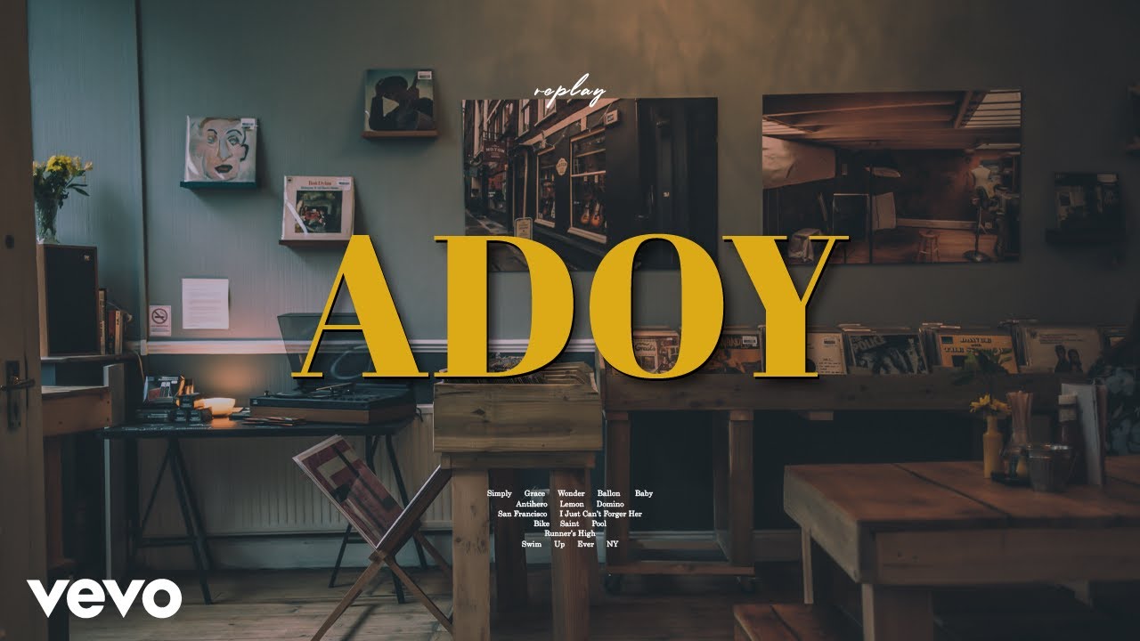 ◎ Playlist 아도이 와 플랫화이트가 맛있는 카페