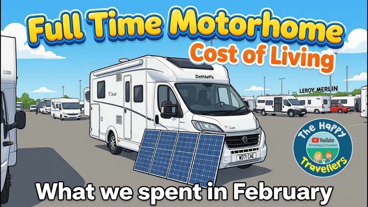 Frugal February 2026: Full-Time Motorhome Costs in Spain – We Spent Just £1,032! (With Pippin)