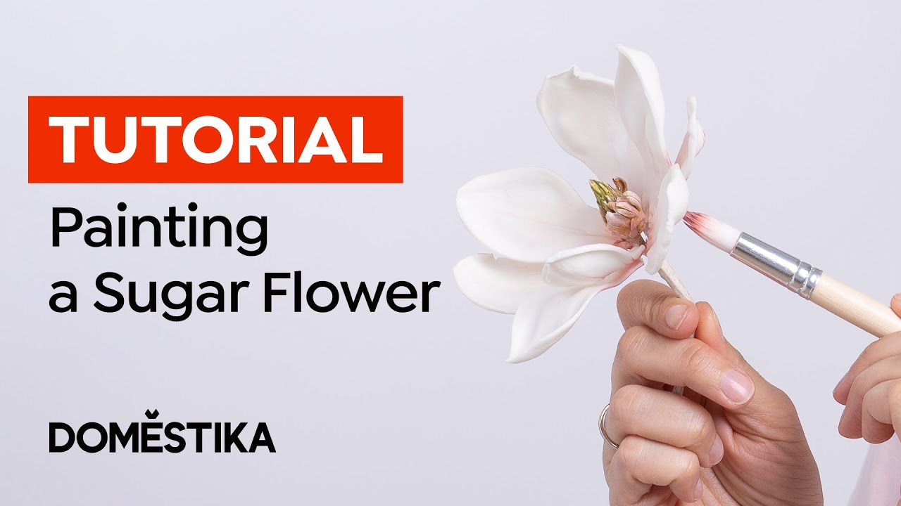 CAKE Decoration Tutorial: ﻿How to PAINT and Assemble a SUGAR FLOWER - Cynthia Irani | Domestika