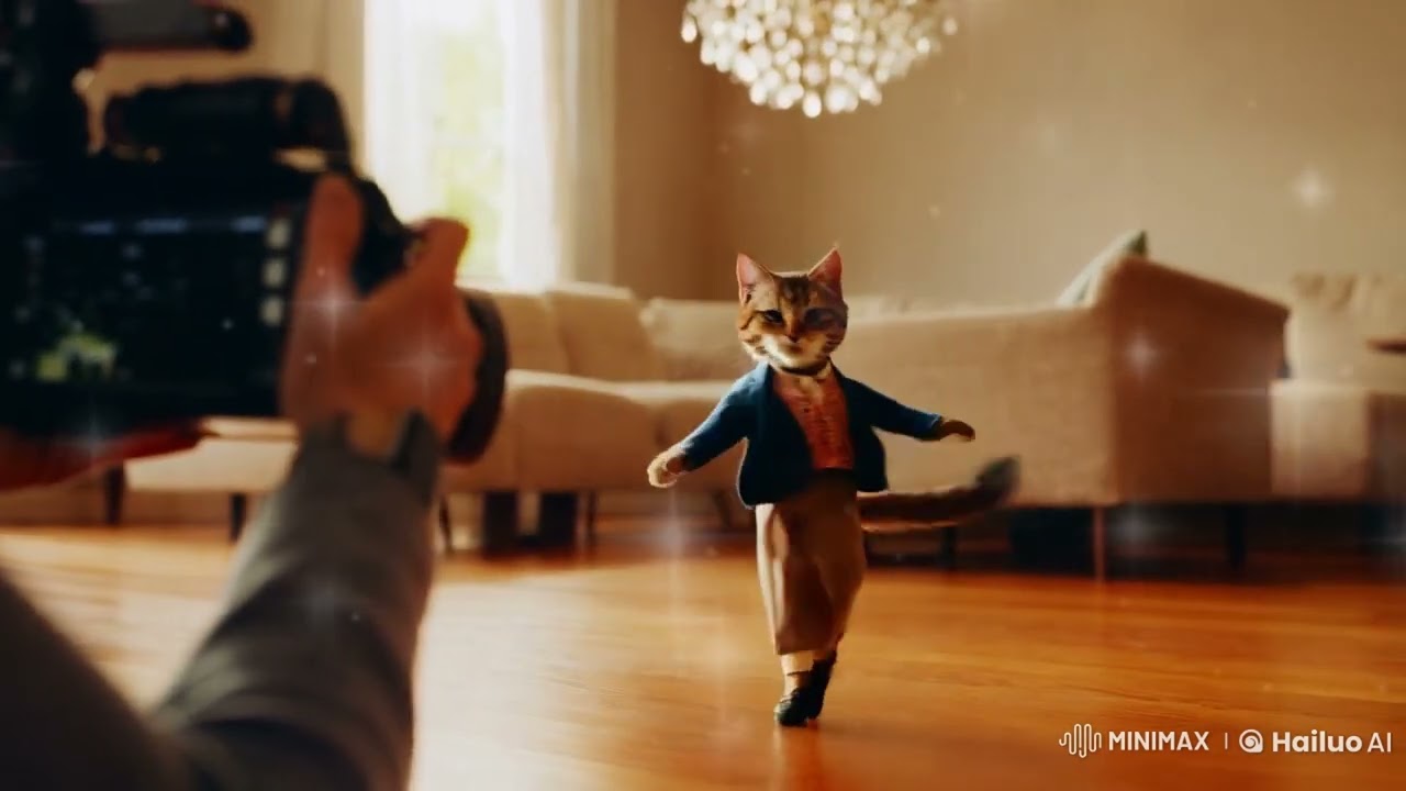 🐱 Watch Our AI-Generated Cat Dance Behind The Scenes! 🎥 #aianimation #behindthescene #cat #dance