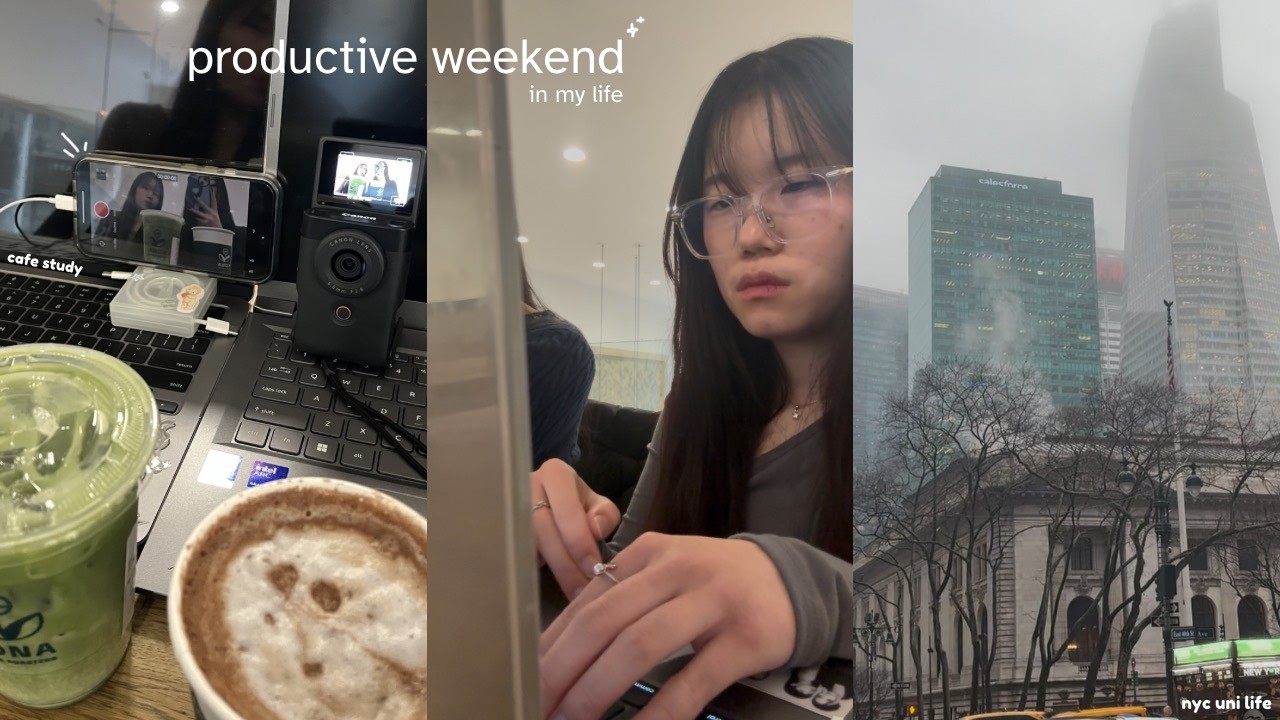 uni archives📎 : productive weekend in my life, nyc good eats, first day of internship