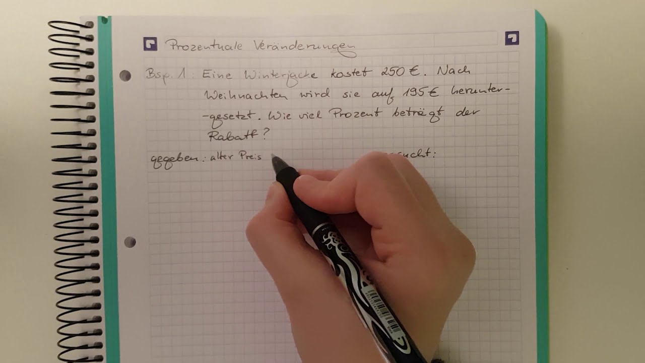 Prozentuale Veränderung