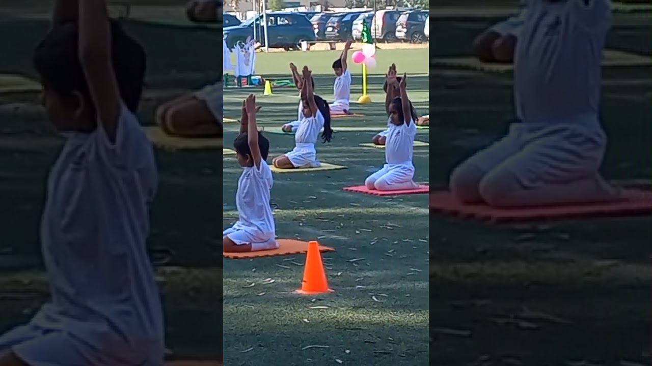 Kanna yoga 🧘‍♀️ in sports day 