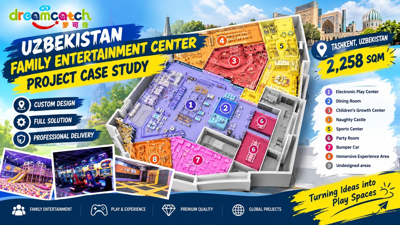 Large-Scale FEC Project Case Study | 2258 SQM Family Entertainment Center in Uzbekistan