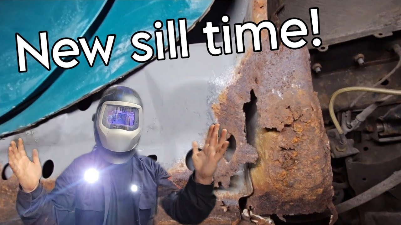 MX5 Rust Repair Challenge: Amateur DIY Cutting, Hammering and Welding in a new Sill..