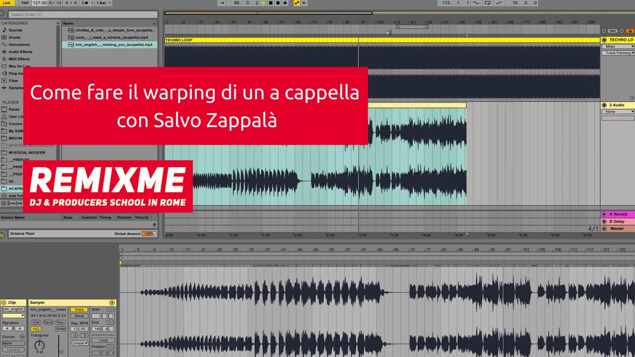 Ableton Live Tutorial: Warping di un a cappella w/ Salvo Zappalà