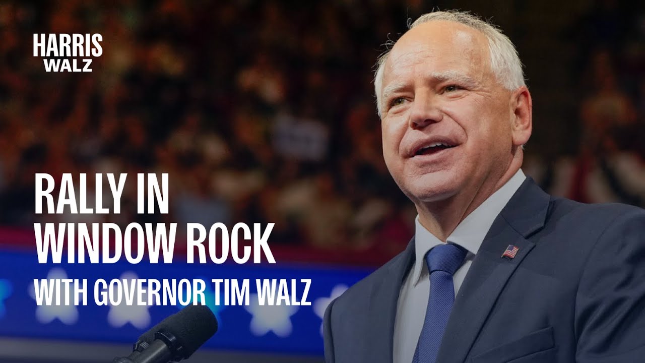 Gov. Tim Walz Rally in Window Rock | Harris-Walz 2024