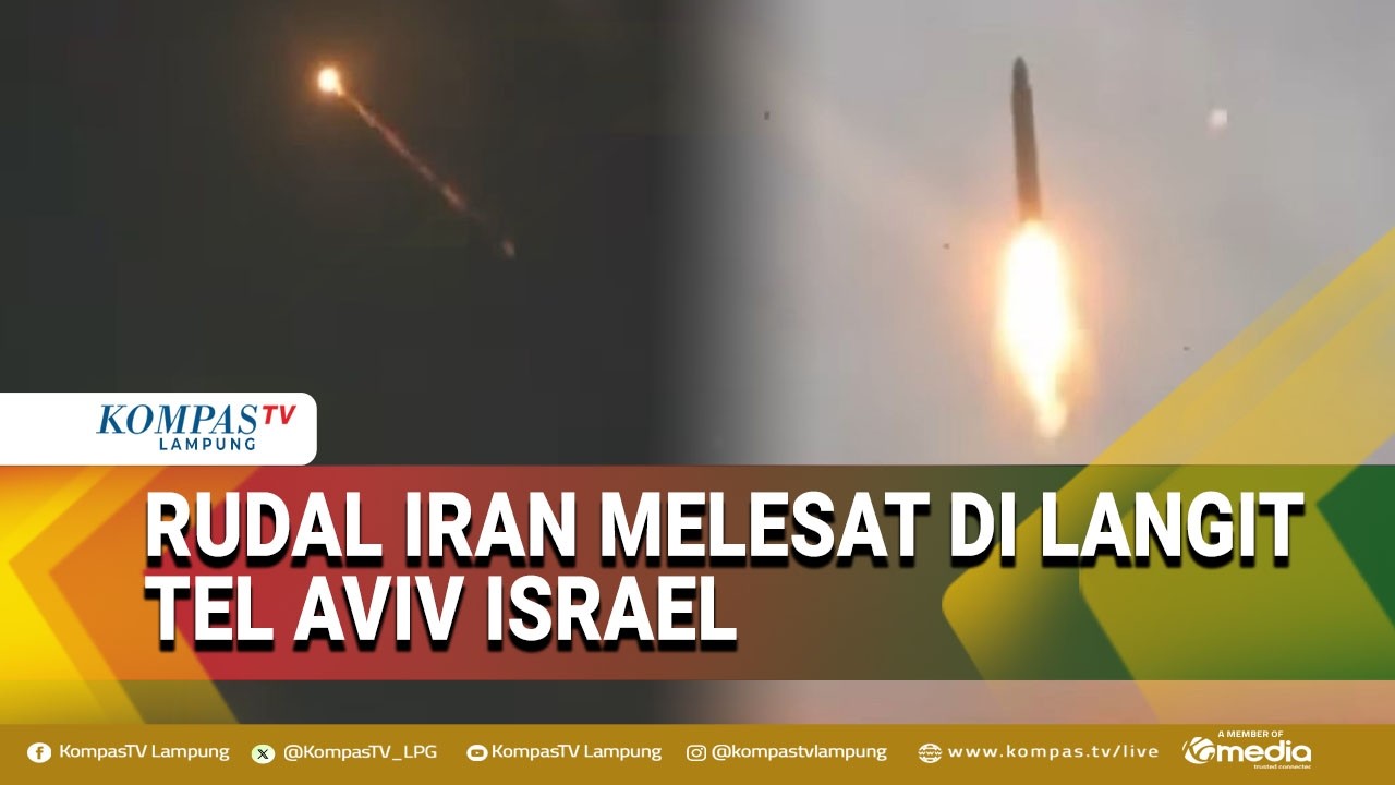 Detik Detik Rudal Iran Hantam Tel Aviv Israel
