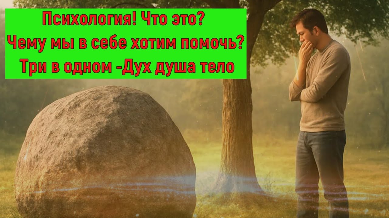 Психология! Что это? Чему мы в себе хотим помочь? Три в одном -Дух душа тело