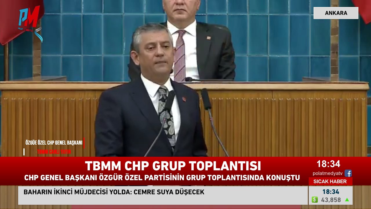 TBMM Grup Toplantısı Özgür Özel'e 