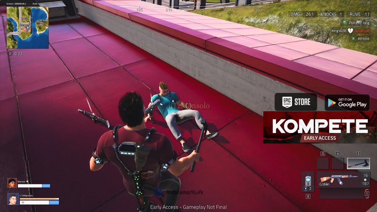 KOMPETE - Early Access New Battleroyale - 17 Kills PC Gameplay Walkthrough