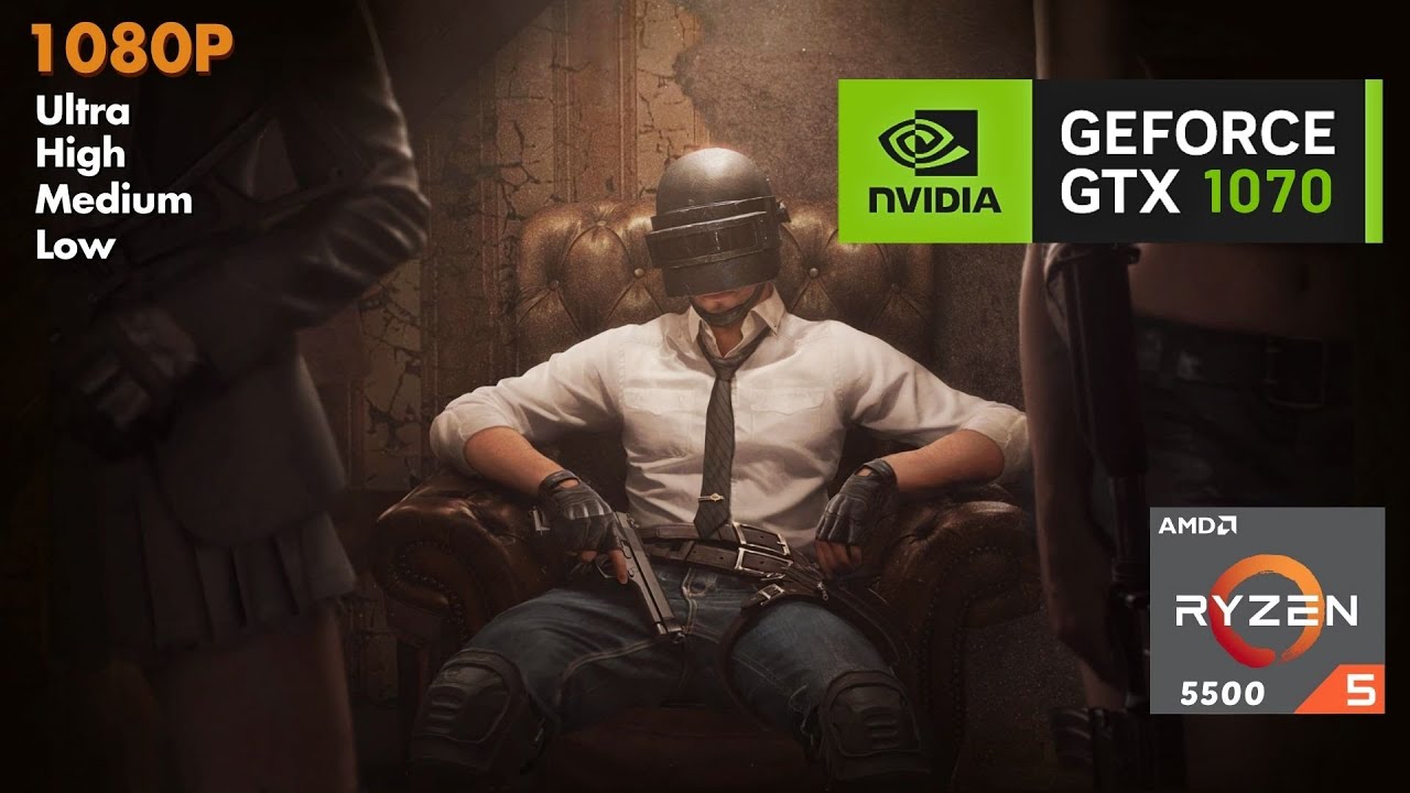PUBG: Battlegrounds | Ryzen 5 5500 | GTX 1070 8GB | 1080p FPS Test | 2025