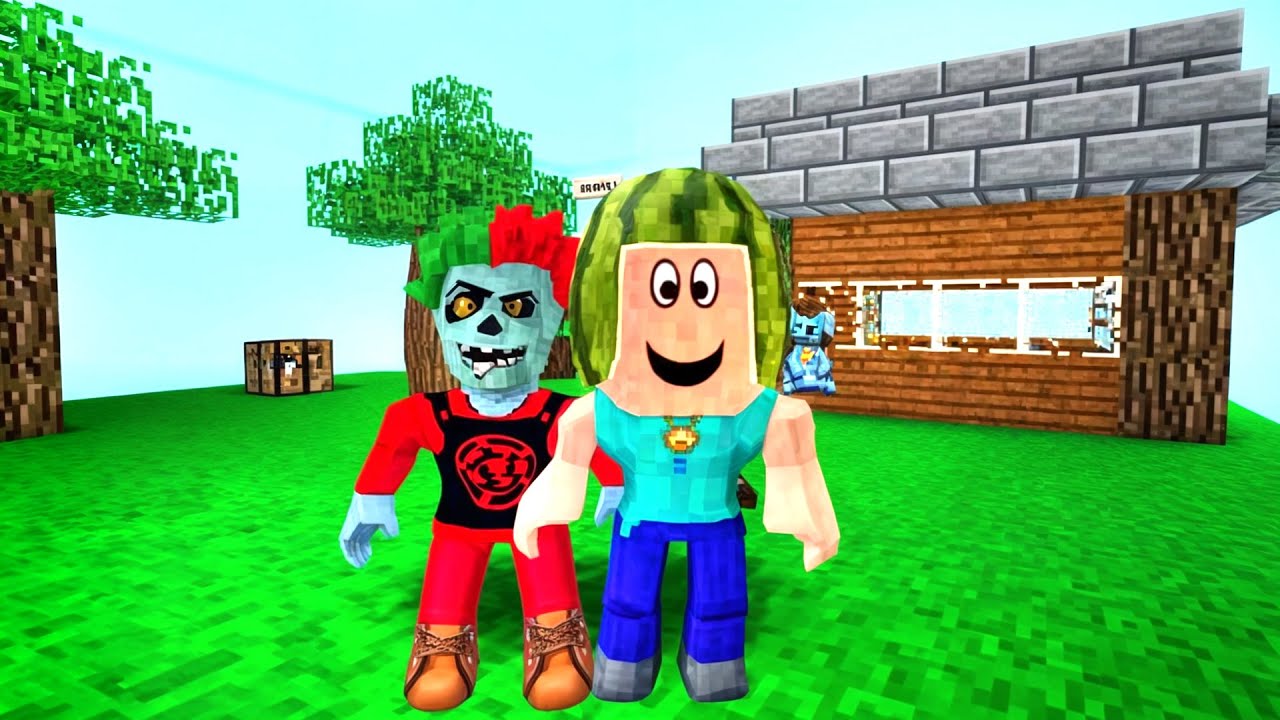 ZOMBİK VE STEVE DÜMEN PEŞİNDE - Roblox Find The Button