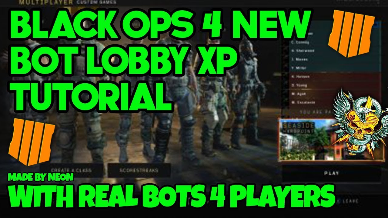 BO4 XP LOBBY GLITCH NEW - AFTER PATCH BOT LOBBIES WITH REAL BOTS *WORKING* 4 PLAYERS TALK TUTORIAL