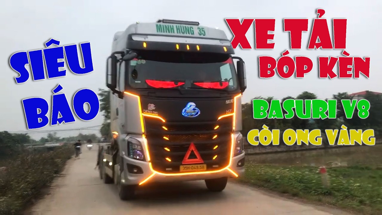 Суперновости | Грузовик Basuri V8 с гудком, желтым пчелиным гудком и потрясающим гудком в тайском...