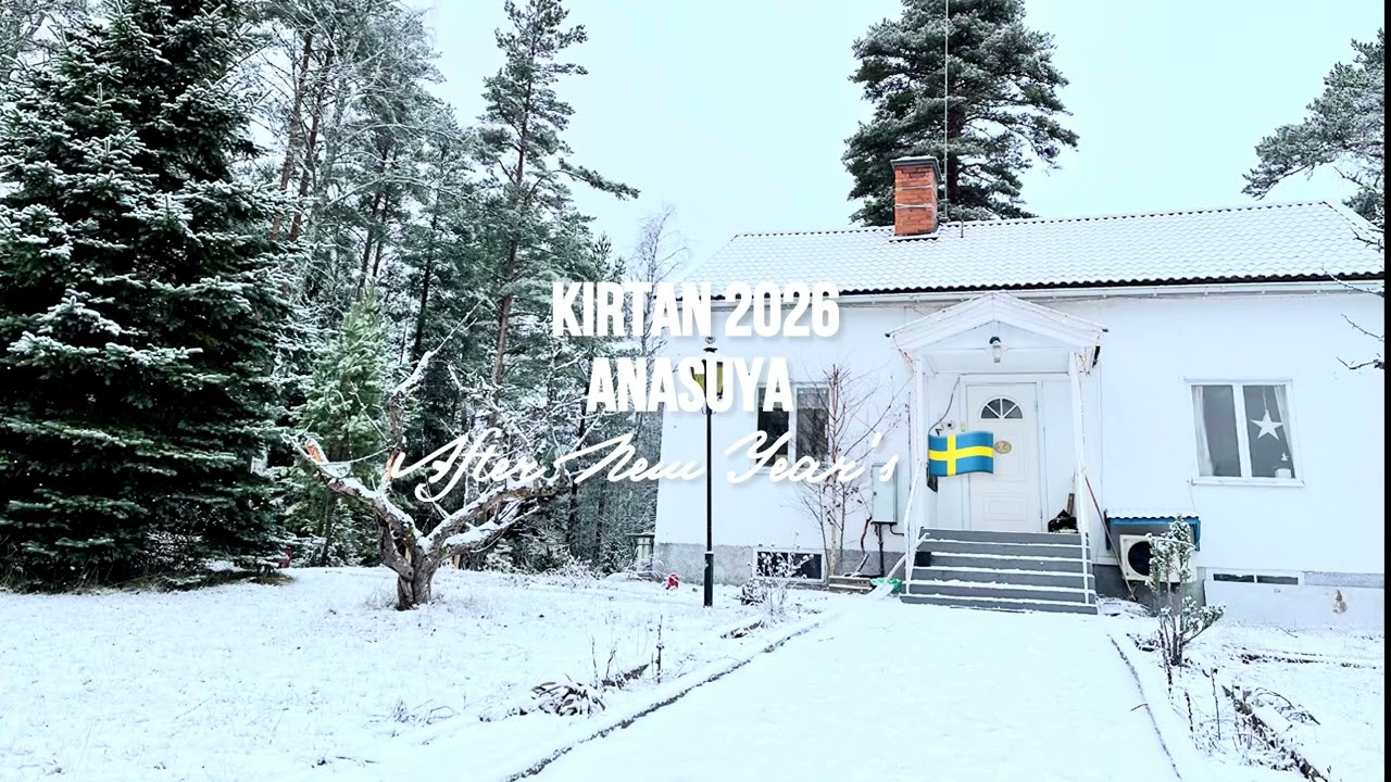 Киртан 30 минут - после нового года. Швеция 5 суточный акханда киртан. :) ❤️❤️❤️ 🇸🇪