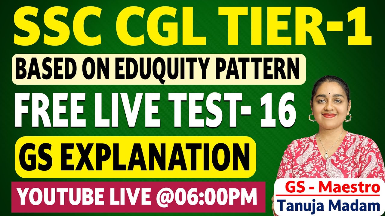 ALL INDIA LIVE MOCK-16 GS EXPLANATION | BY TANUJA MADAM || EVEREST COACHING POINT