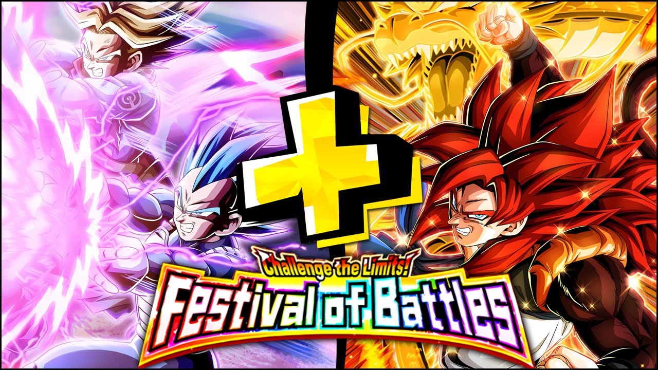 EZA LR VEGETA & TRUNKS + LR AGL SSJ4 GOGETA VS. CHALLENGE THE LIMITS! FESTIVAL OF BATTLES! (Dokkan)