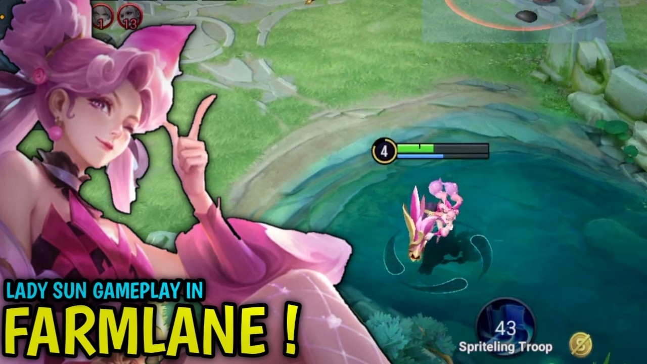 Honor Of Kings : Lady Sun FarmLane Gameplay | Best Build & Tutorial Lady Sun - HOK
