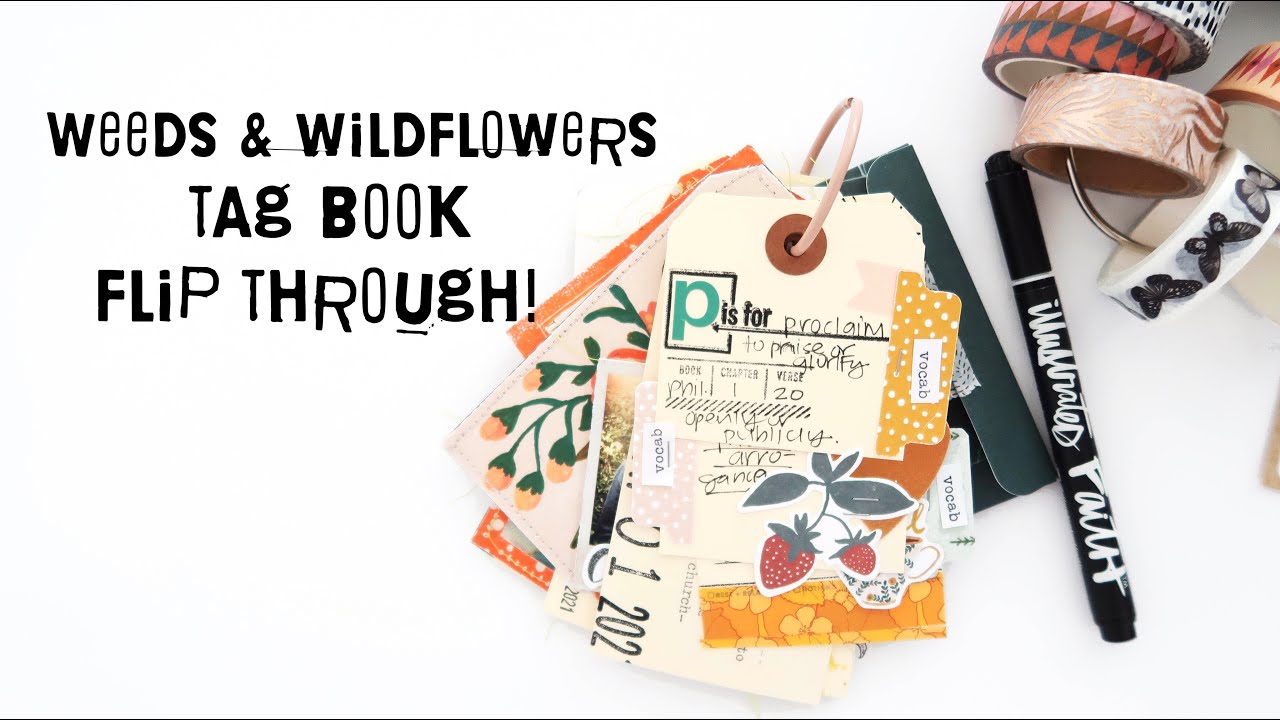 Weeds & Wildflowers Tag Mini Book Flip Through!