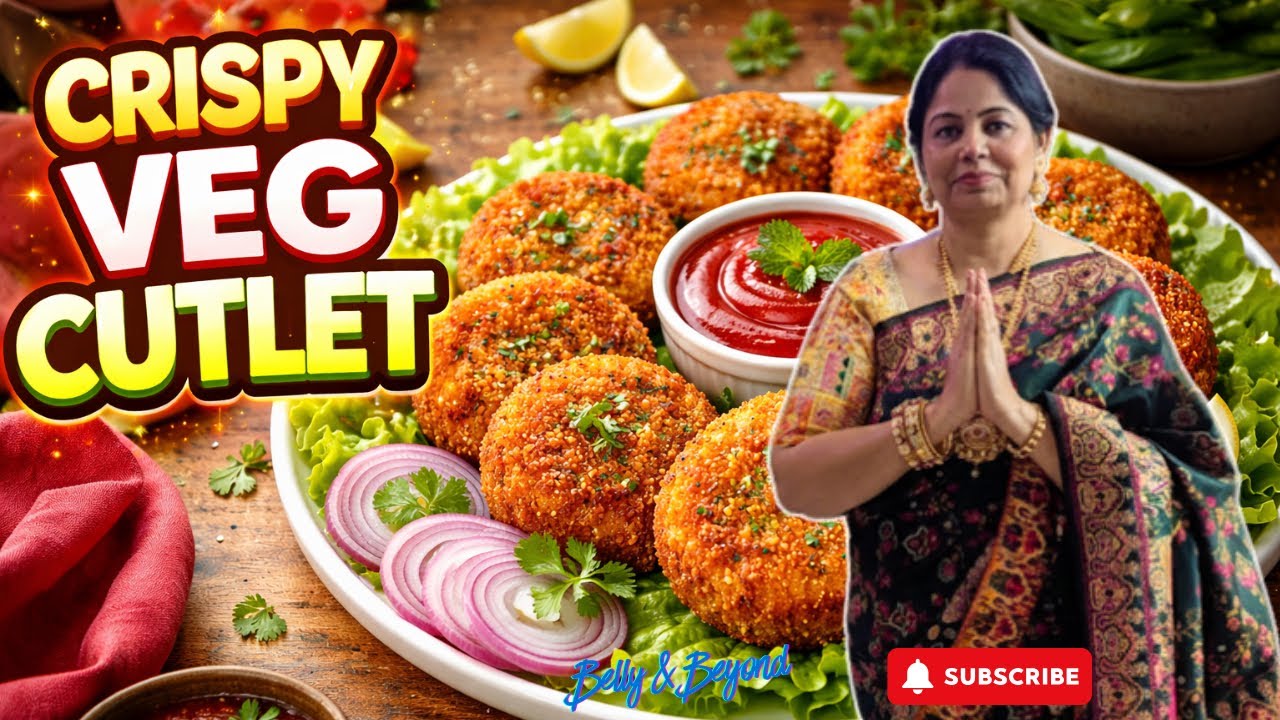 Crispy Veg Cutlet 🥕🥔 | Evening Snack Special | Easy & Tasty | Belly & Beyond