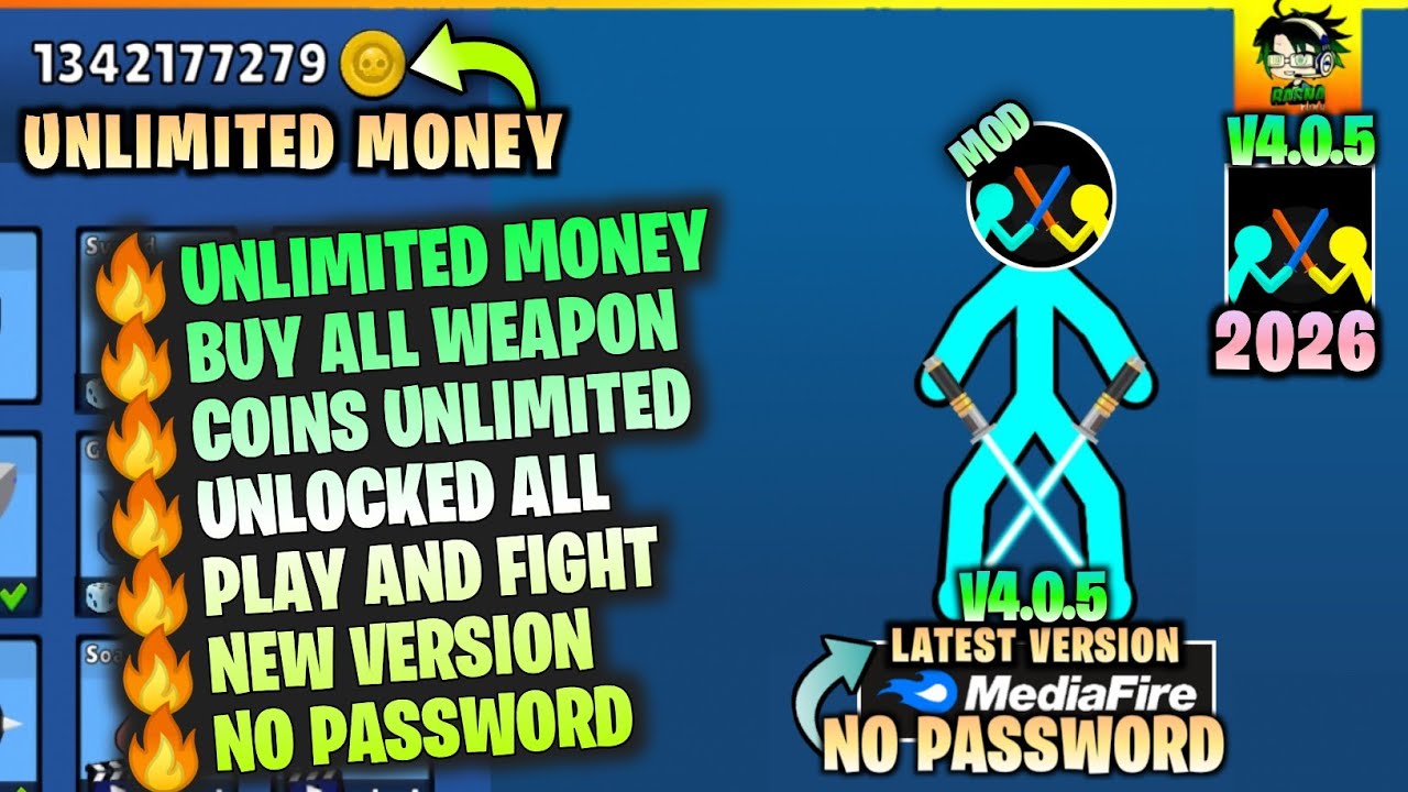 MOD‼️Supreme Duelist Stickman Mod Apk v4.0.5 Latest Version 2026 || Supreme Duelist Stickman Mod Apk