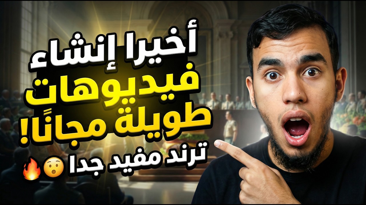طريقة انشاء فيديوهات طويلة بالذكاء الاصطناعي فيديوهات ترند جديدة 🔥😍