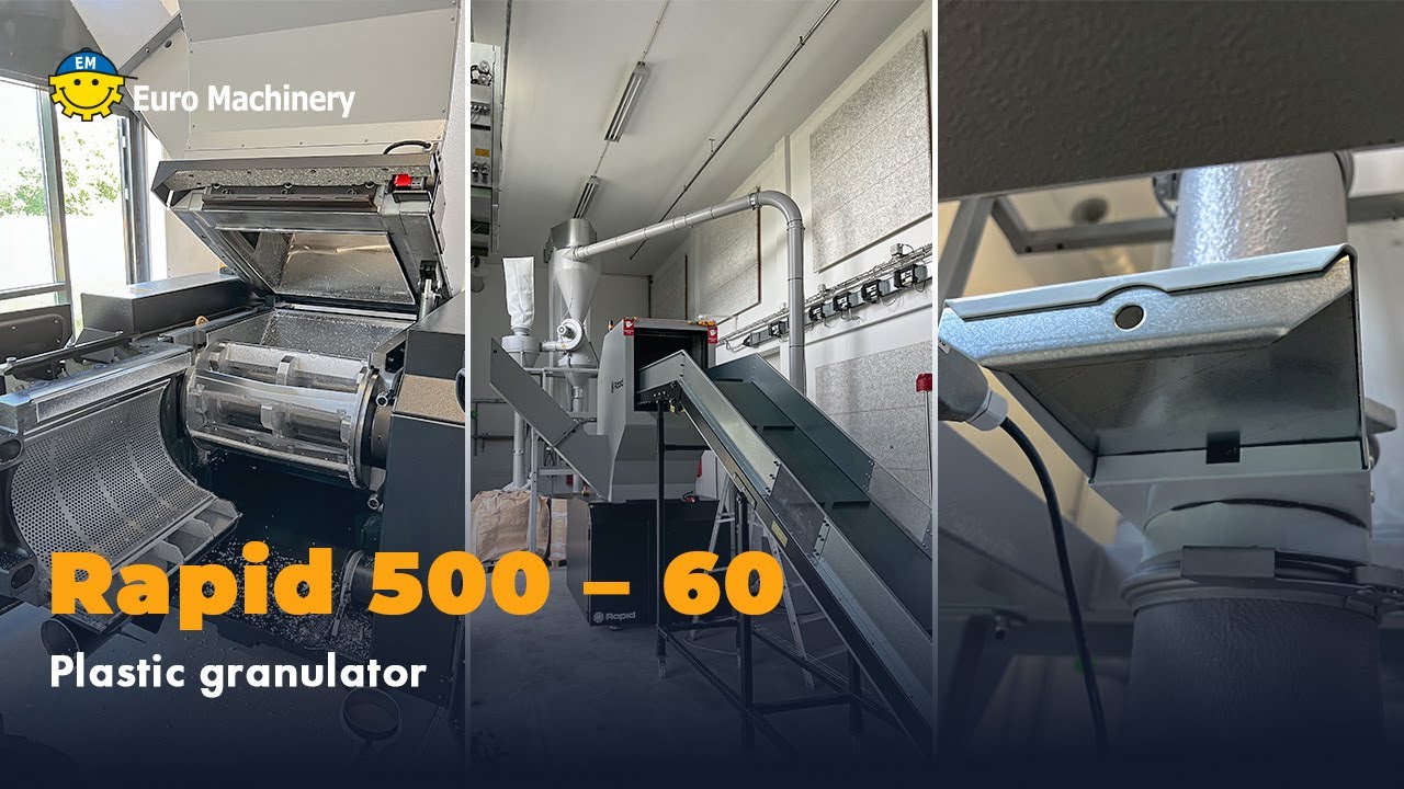 Rapid 500–60 Granulator | Heavy-Duty Plastic Recycling up to 600 kg/h