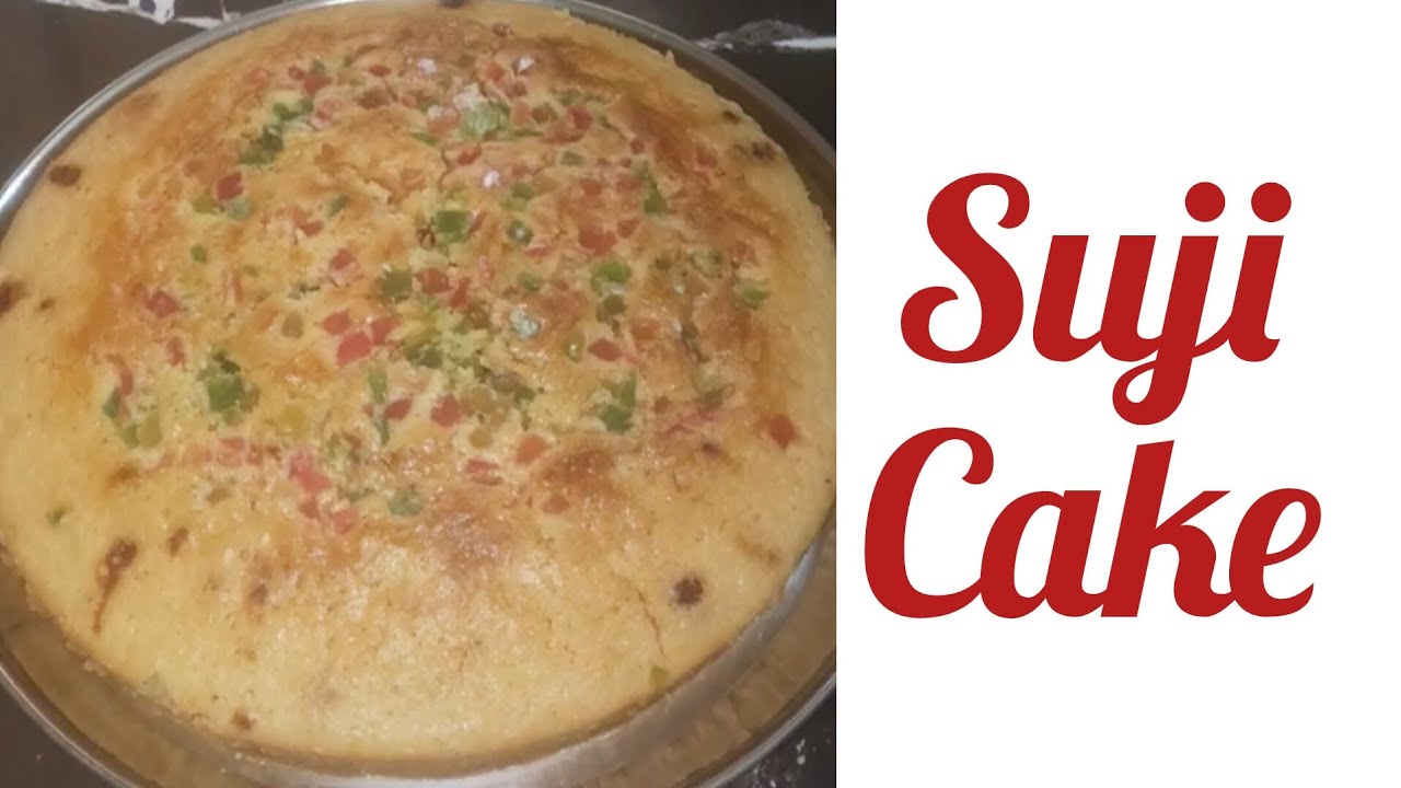 No Oven, vanilla essence & Maida Eggless Suji 🎂#viral#sujicake #trending #indiansnacks 
