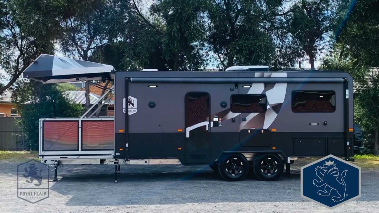 Piazza 19'6 Stunning Luxury Caravan with Fold Out Deck.