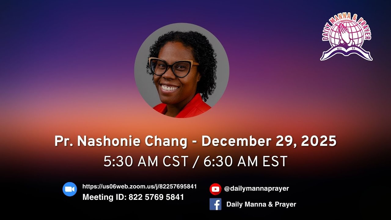 Daily Manna & Prayer December 29, 2025