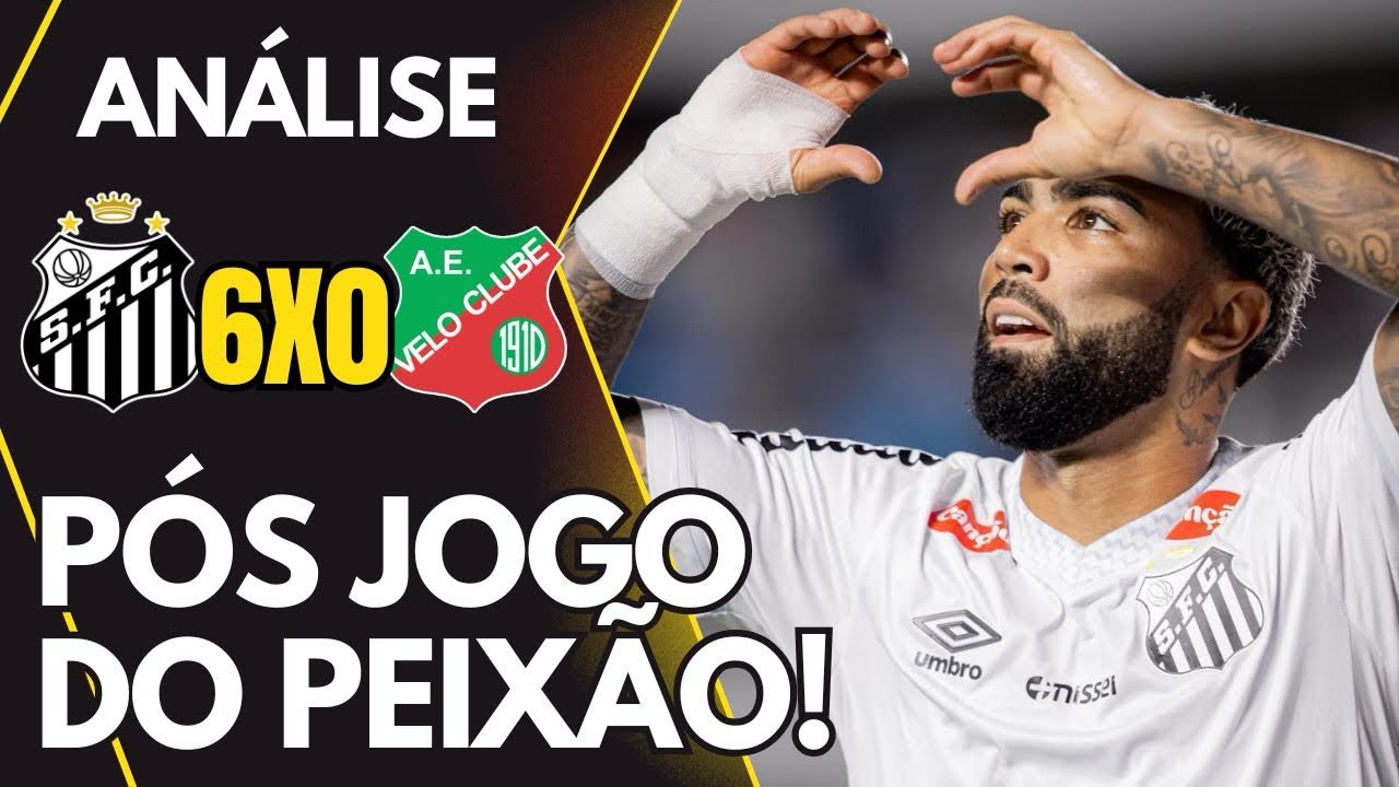 SANTOS 6 x 0 VELO CLUBE: GOLEADA PRA LAVAR A ALMA E SE CLASSIFICAR NO PAULISTÃO 