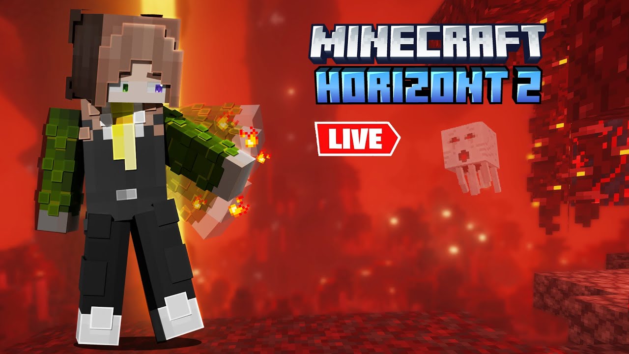 Quarz farmen & Nether erkunden - Minecraft Horizont 2 /Live vertikal/
