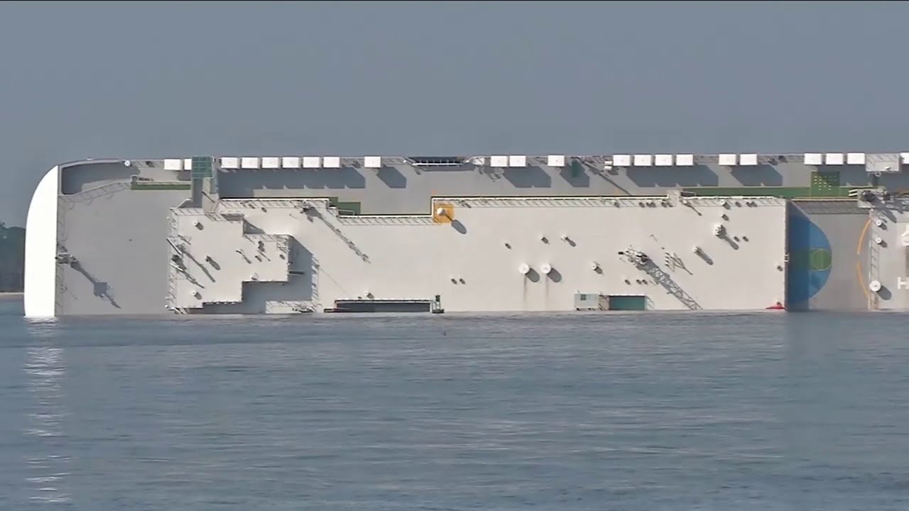 Focus on environment as capsized ship remains in St. Simons Sound