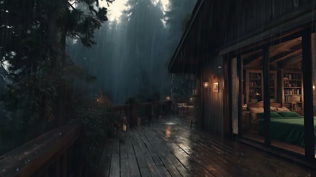 Forest Rain NighInstant Calm 🌙 Gentle Night Rain for Deep Sleep & Relaxationt